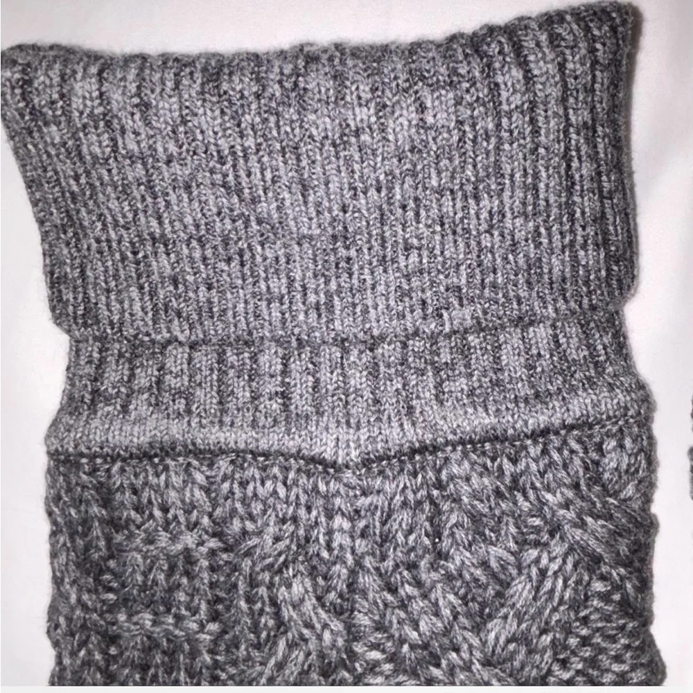 Ugg Gray Knit Knee-High Boots